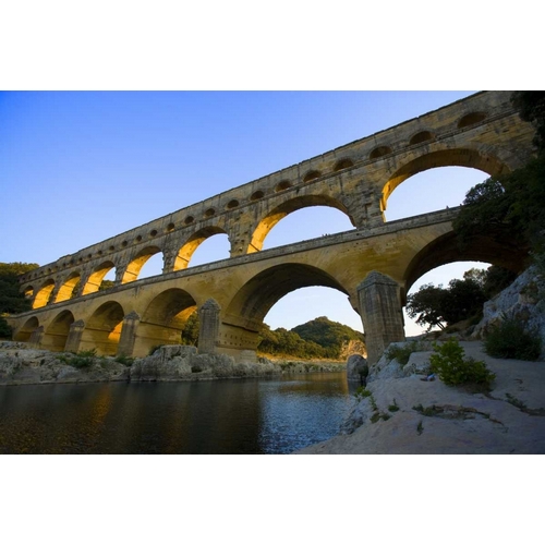 France, Avignon The Pont du Gard Roman aqueduct